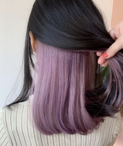 Hair Coloring Peek A Boo